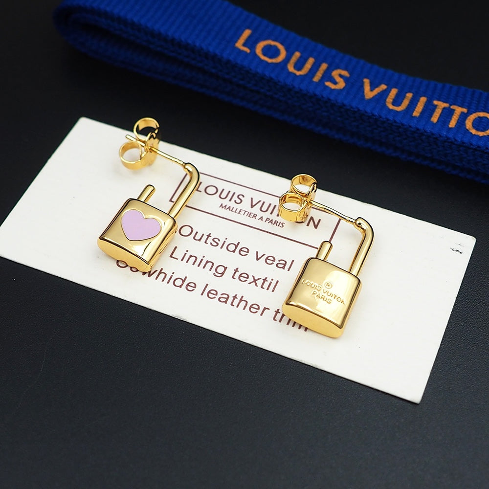 Louis Vuitton Cadenas Earrings - 18K Gold