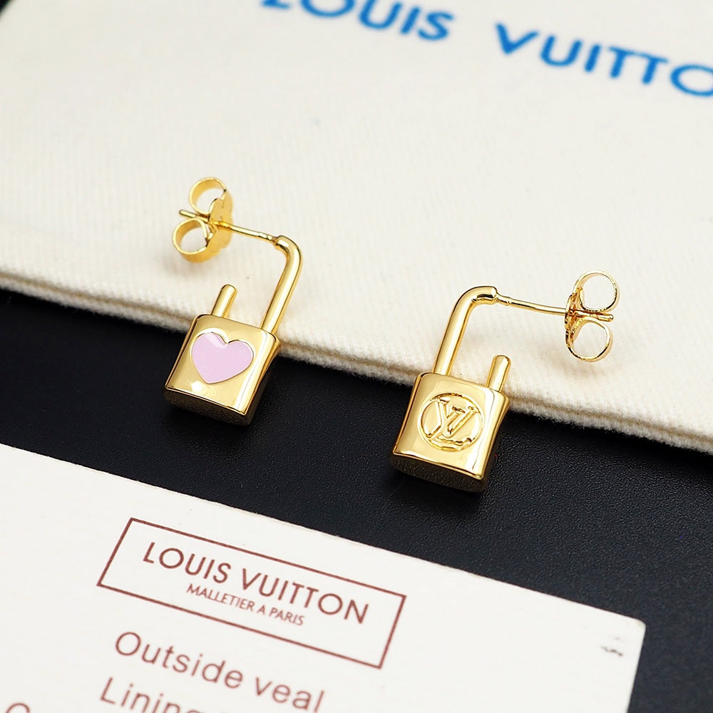 Louis Vuitton Cadenas Earrings - 18K Gold