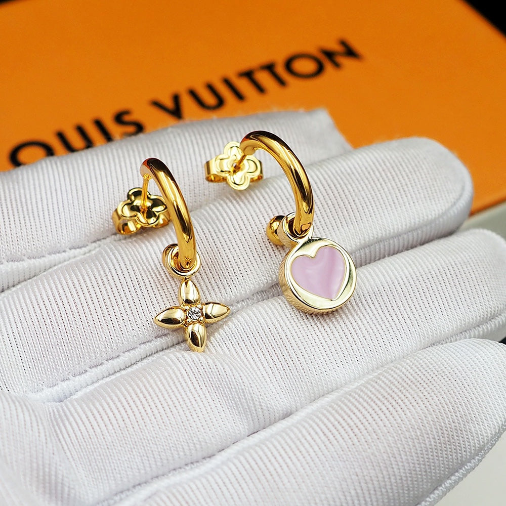 Louis Vuitton Iconic Heart Earrings - 18K Gold