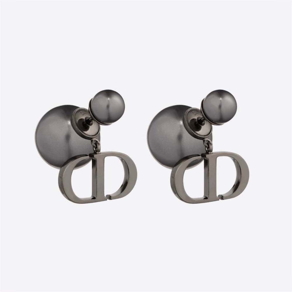 Dior Tribales Grey Pearl Earrings
