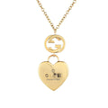 Gucci Double G Heart Pendant Necklace