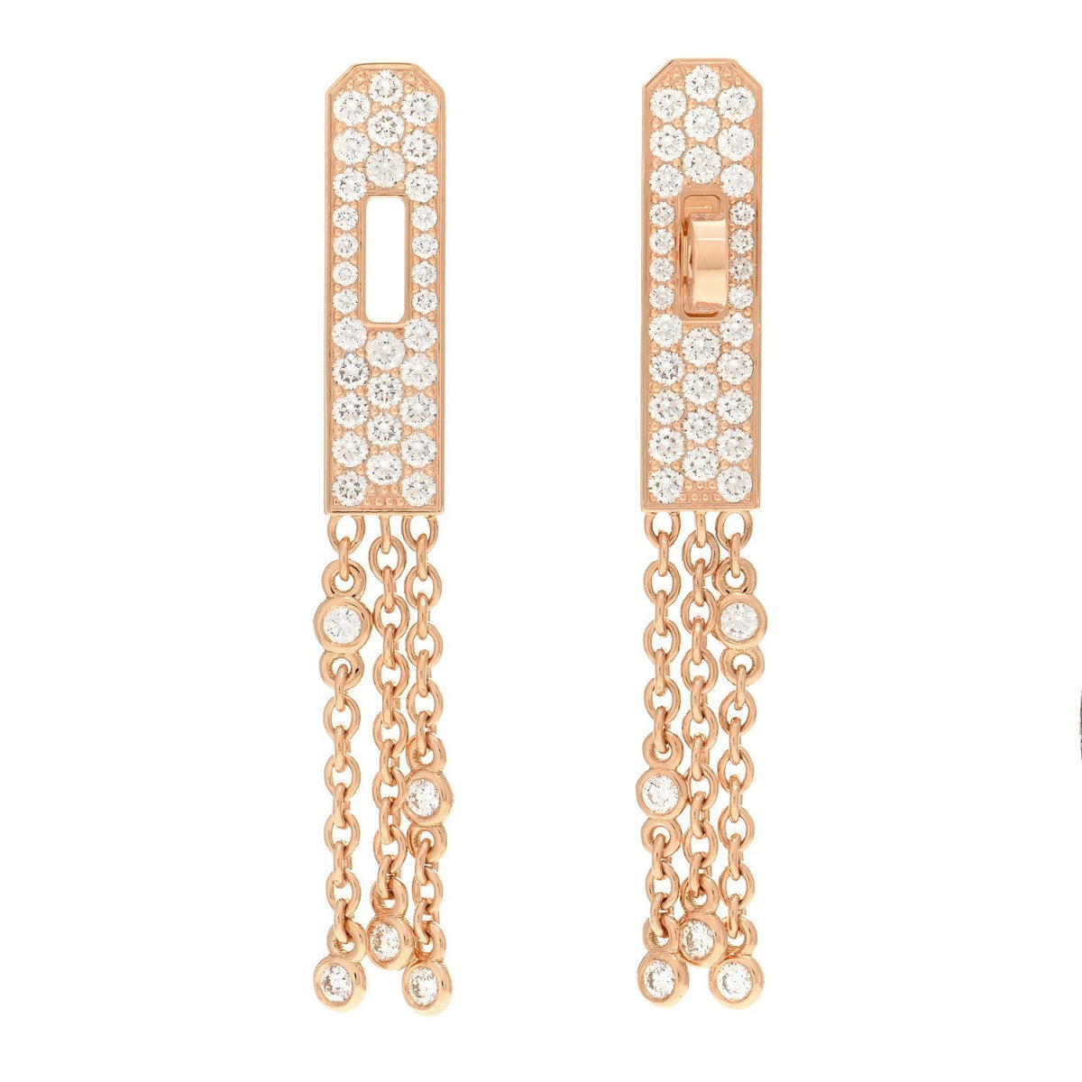 Hermes Kelly Gavroche Full Diamond Earrings