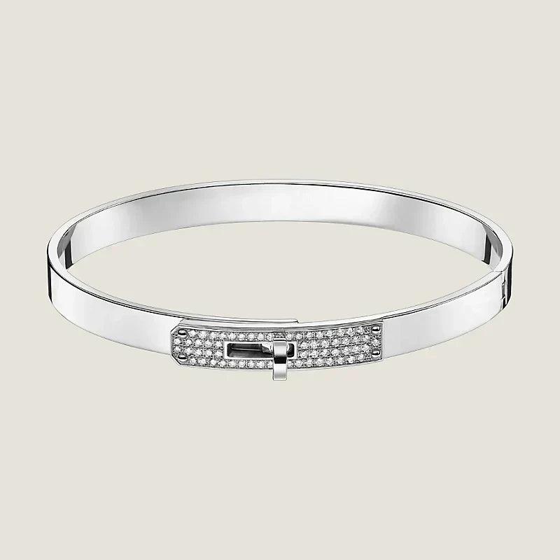 Hermes Kelly Small Model Diamond Bracelet