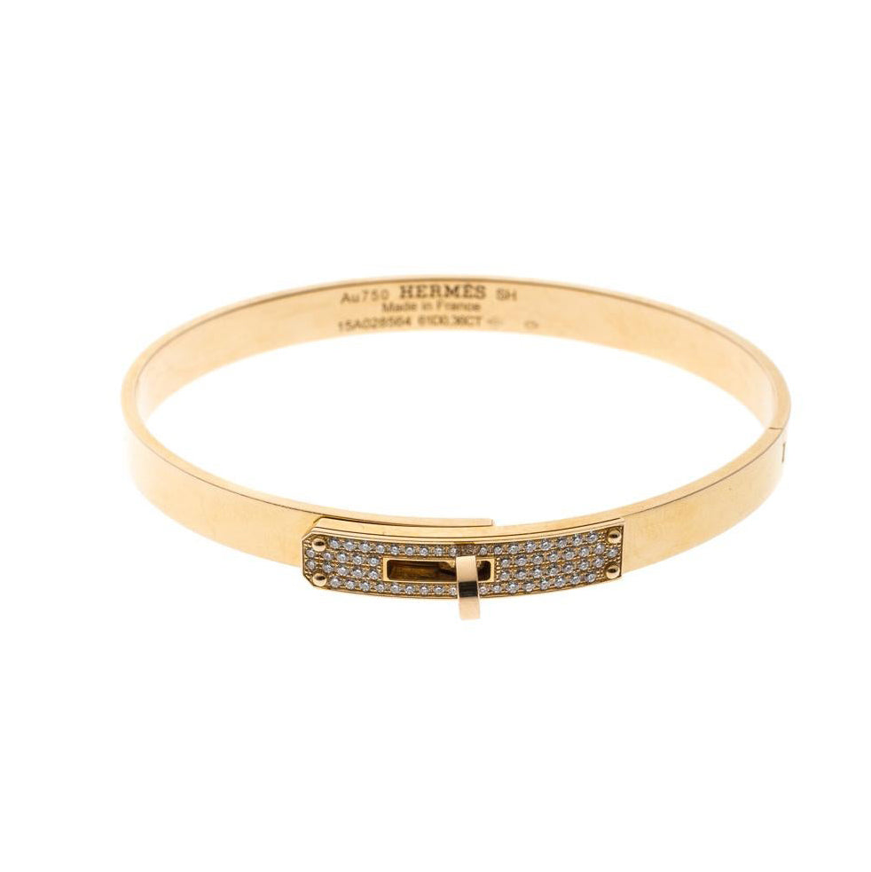 Hermes Kelly Small Model Diamond Bracelet