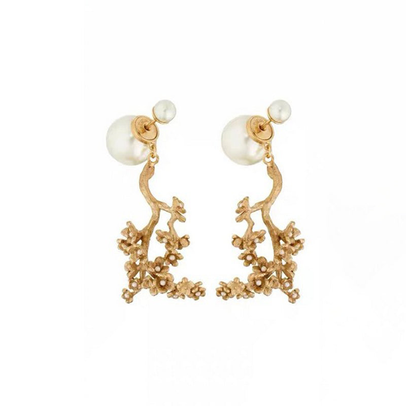 Dior Tribales Tree Clip Earrings - 18K Yellow Gold