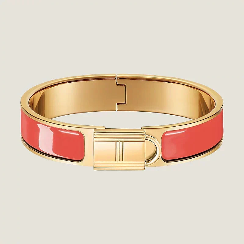 Hermes Clic Cadenas Red Bracelet
