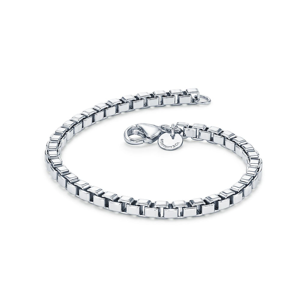 Tiffany Venetian Link Bracelet - 18K White Gold