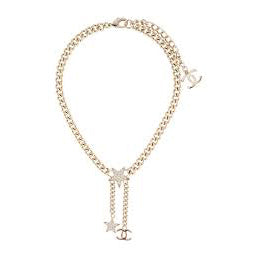 Chanel Rhinestone Star Chain Necklace