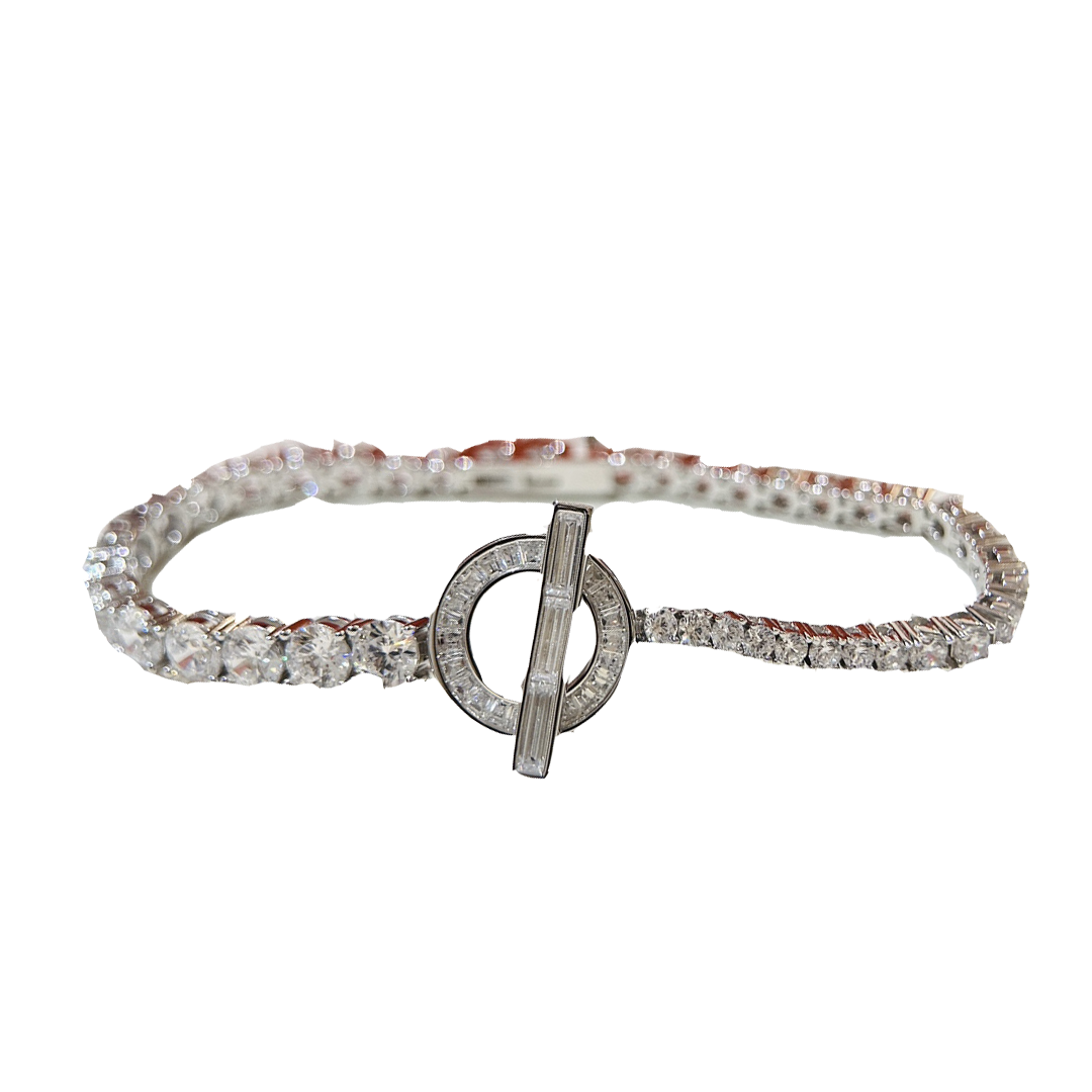 Hermes Finesse Link Diamond Bracelet - 18K Rose Gold