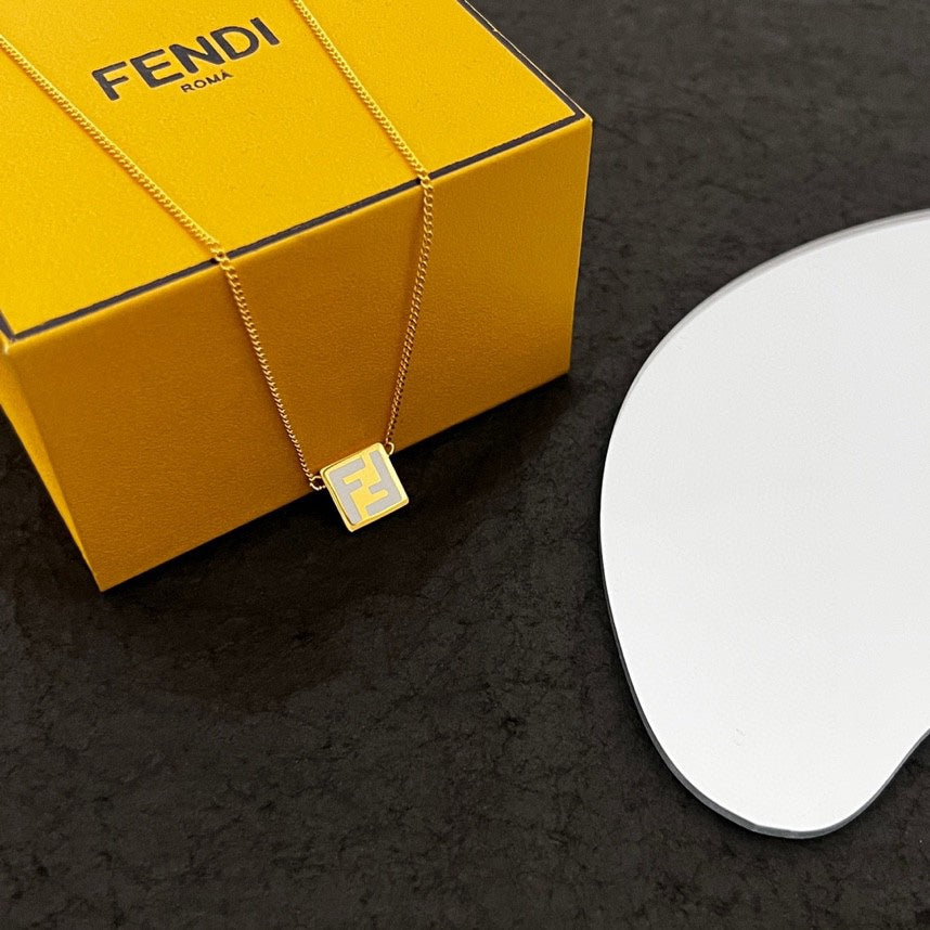 Fendi Forever Pink Necklace - 18K Gold