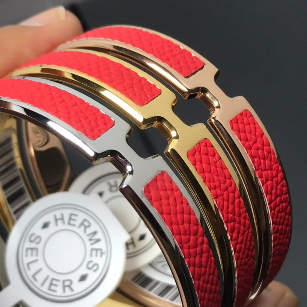 Hermes Olympe Red Bracelet