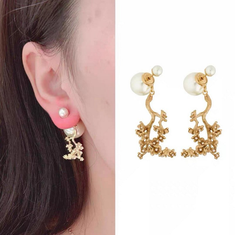 Dior Tribales Tree Clip Earrings - 18K Yellow Gold