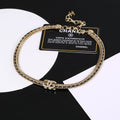 Chanel Strass Chain Choker Necklace