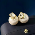 Dior Pearl Crystal Earrings - 18K Yellow Gold