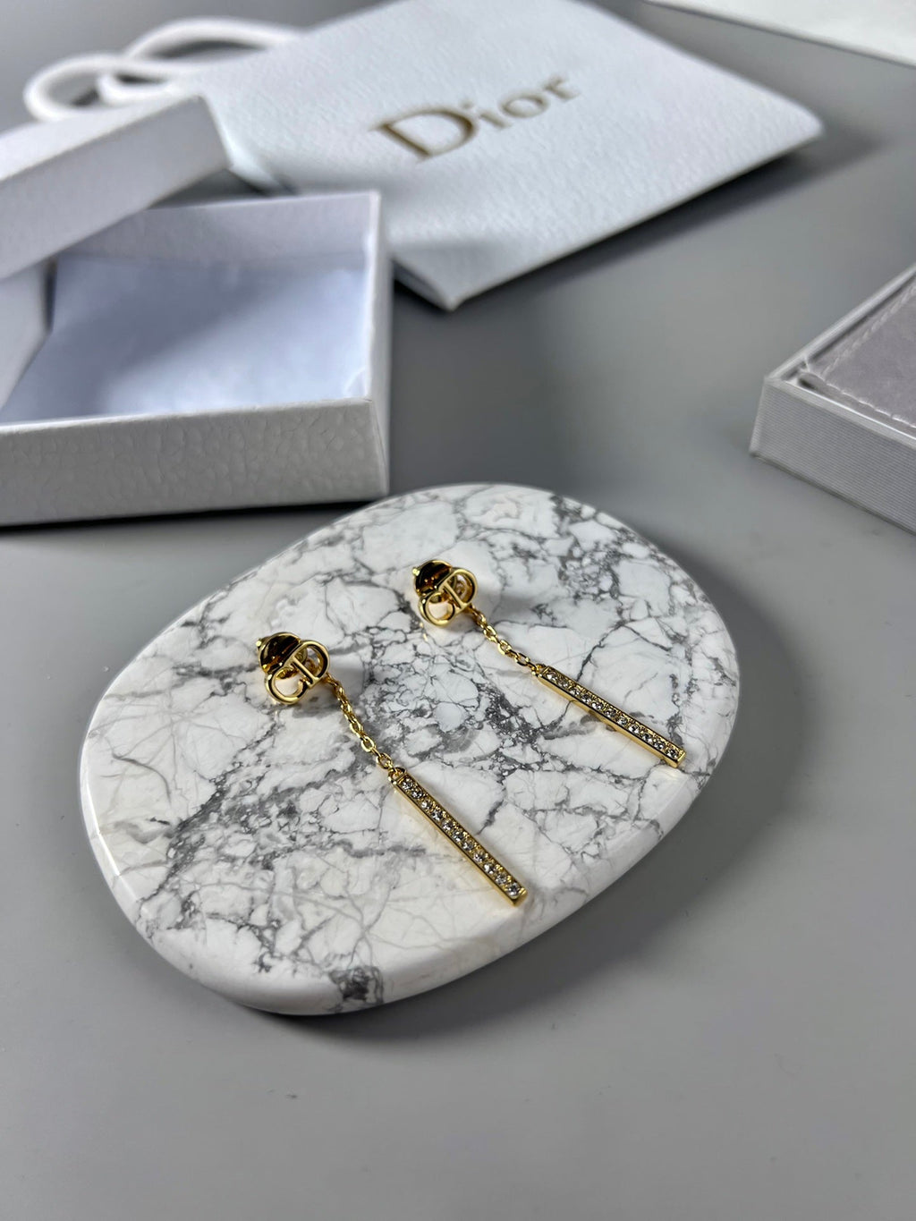 Dior Vintage Tassel Diamond Earrings