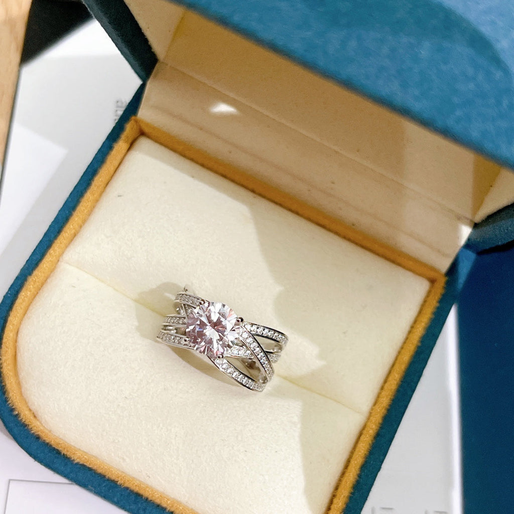 Limelight Jazz Party Ring - 18K White Gold