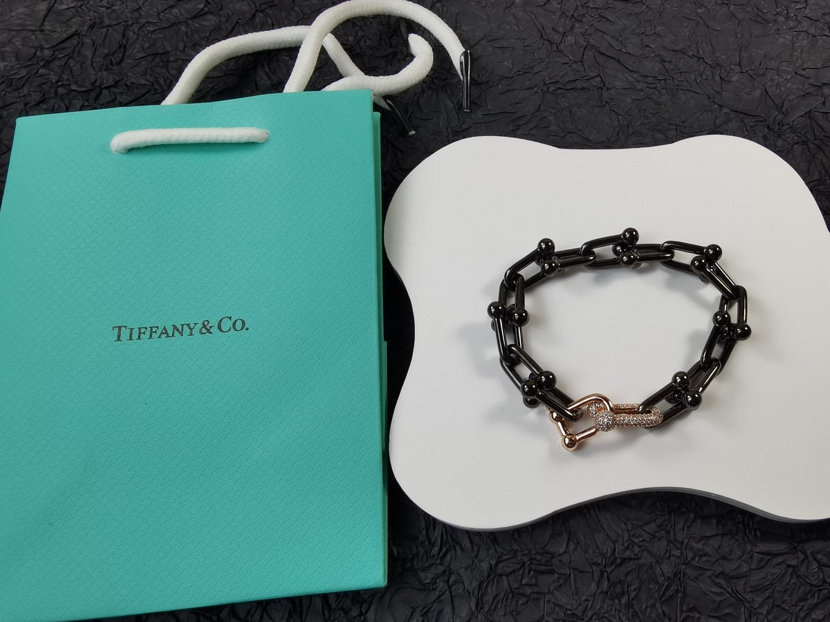 Tiffany HardWear Titanium Bracelet - 18K Rose Gold