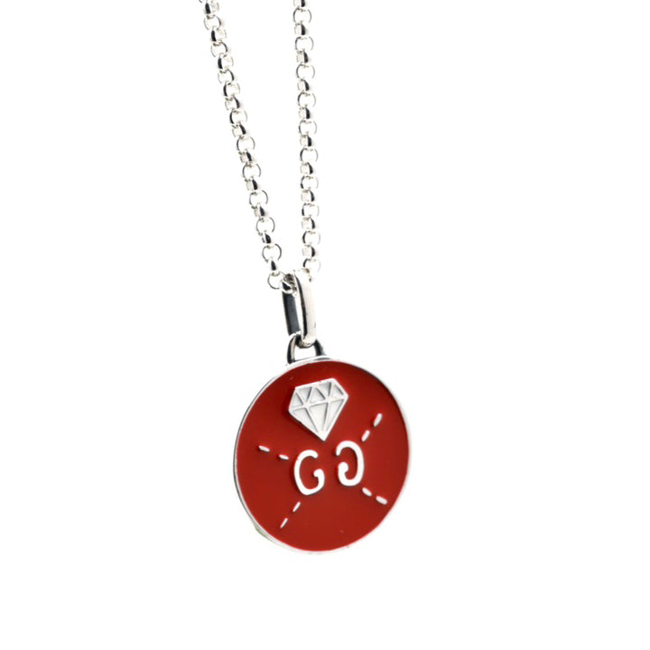 Gucci Double G Ghost Red Necklace
