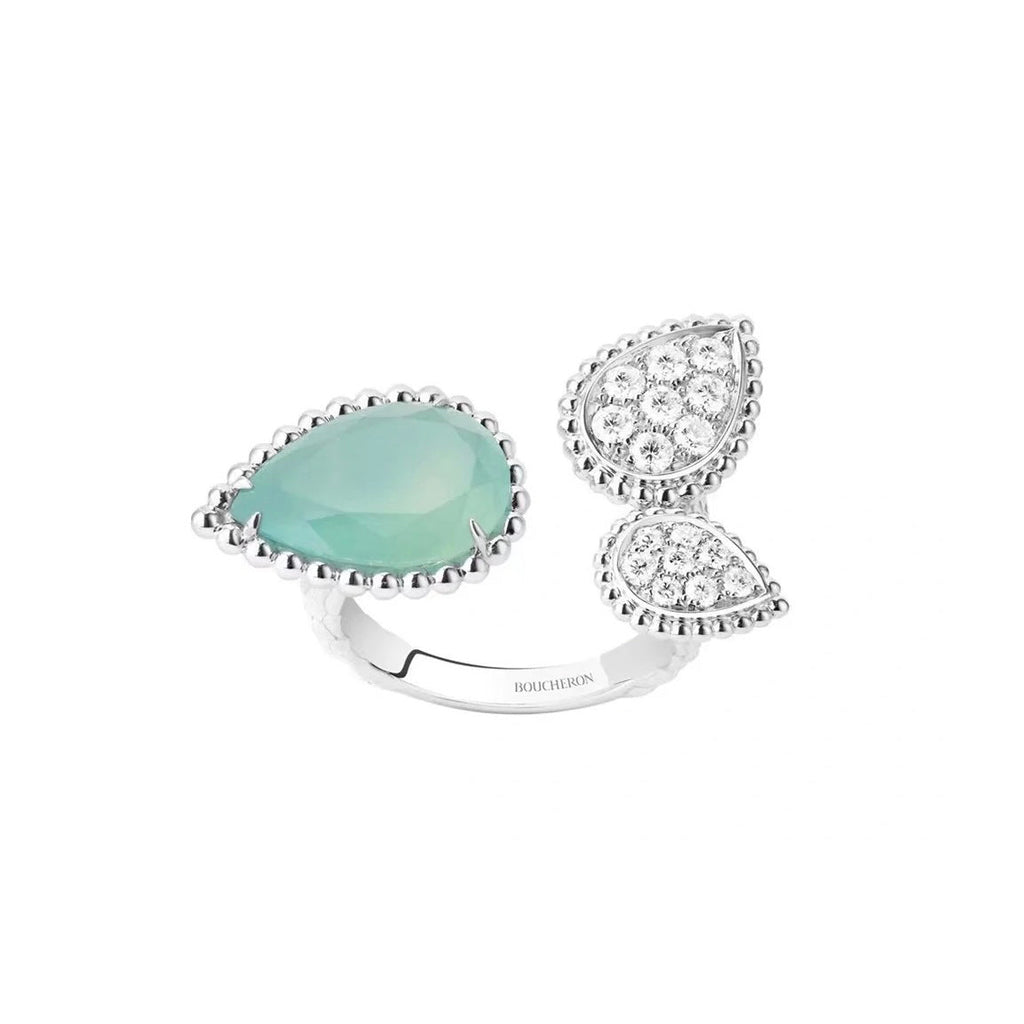 Serpent Boheme Moissanite Ring - 18K White Gold
