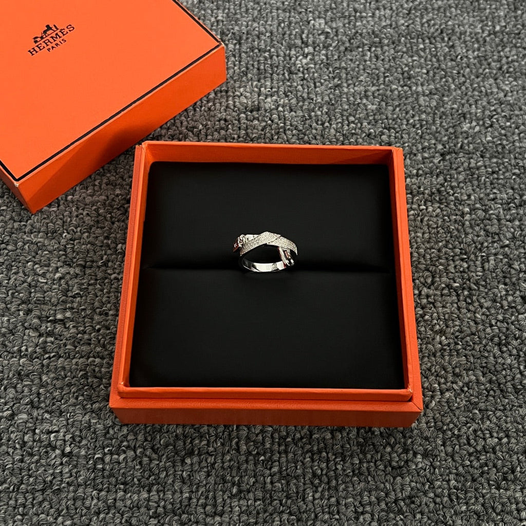 Hermes Kelly Gavroche Diamond Ring - 18K Gold
