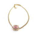 Chanel Pink Resin Chain Necklace