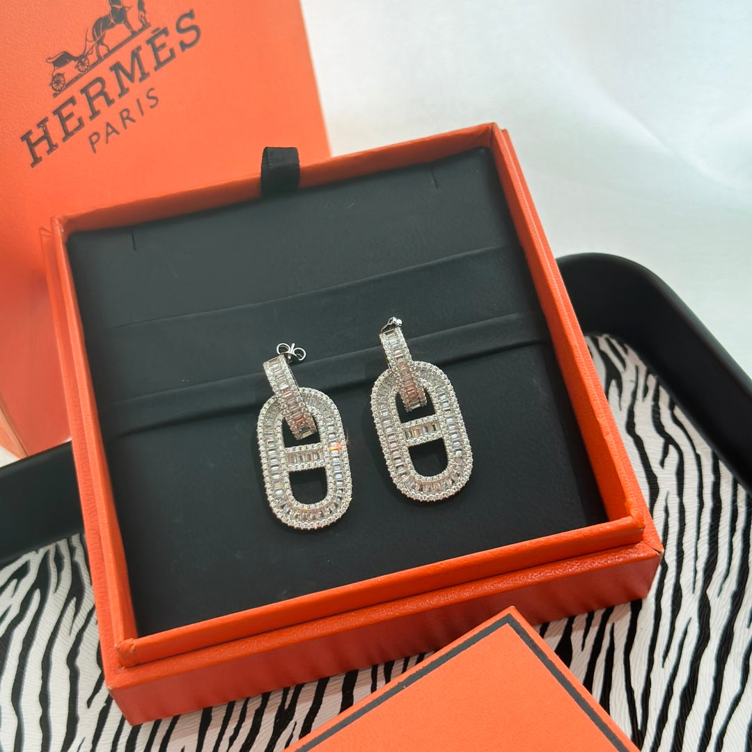 Hermes Diamond Earrings