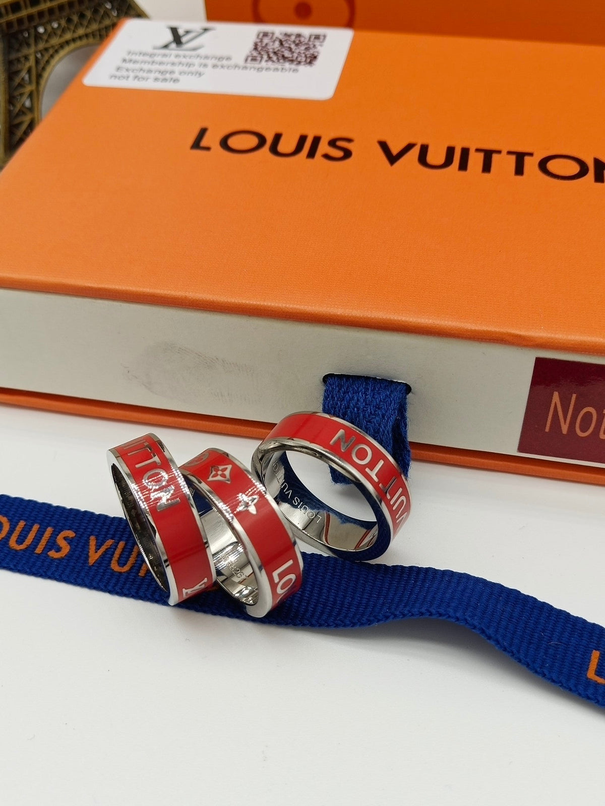 Louis Vuitton Red Ring - 18K White Gold