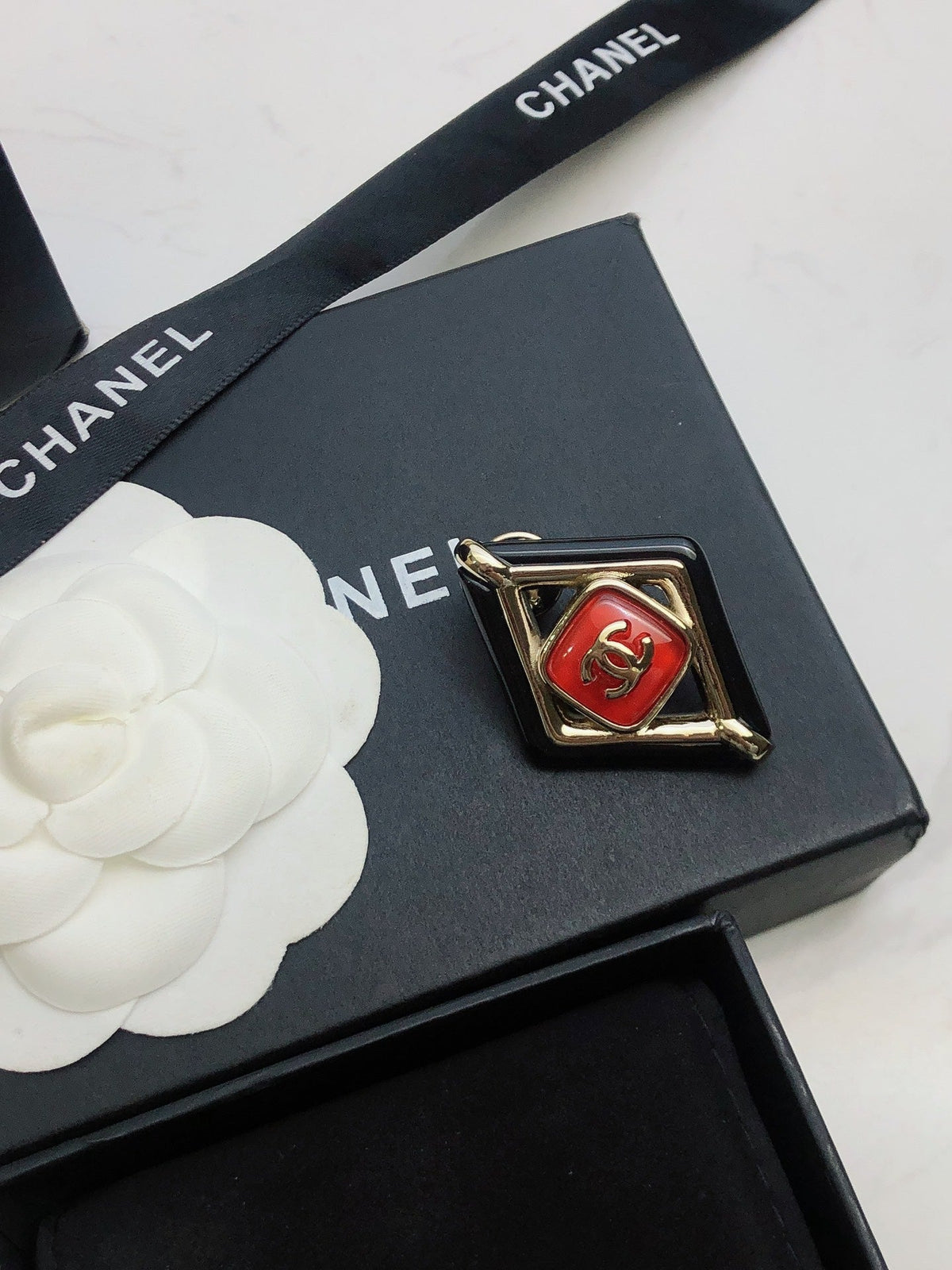 Chanel Rhombus Brooch