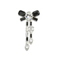Chanel Bow Tie Crystal Brooch