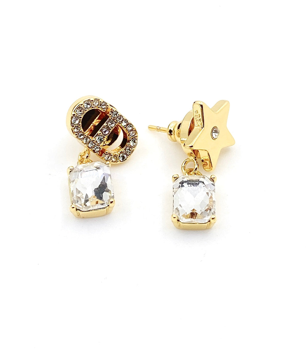 Dior Star Crystal Earrings