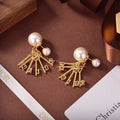 Dior Tassel Pearl Earrings