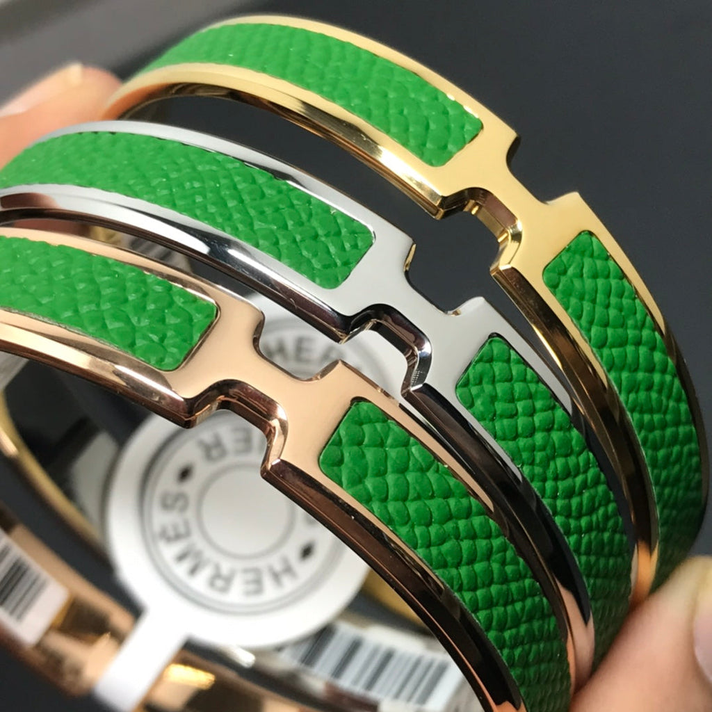 Hermes Olympe Green Bracelet