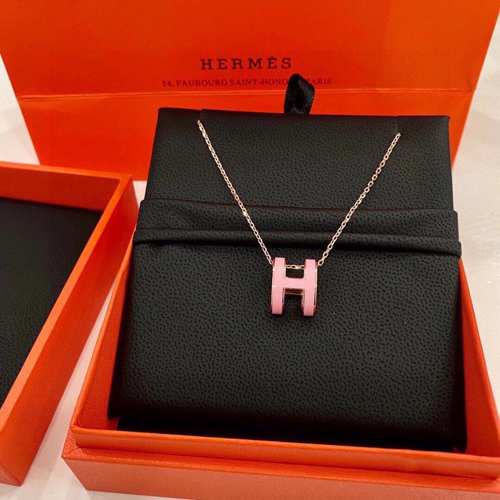 Hermes Mini Pop Pink Necklace