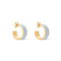 Louis Vuitton Nanogram Enamel Earrings - 18K Yellow Gold