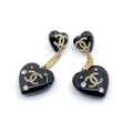 Chanel Heart Pendant Earrings - 18K Yellow Gold
