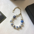 Chanel Blue Pearl Bracelet