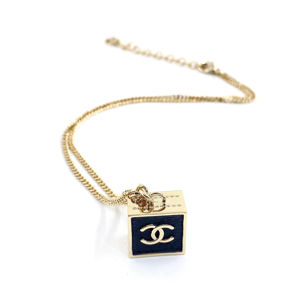 Chanel Square Pendant Necklace