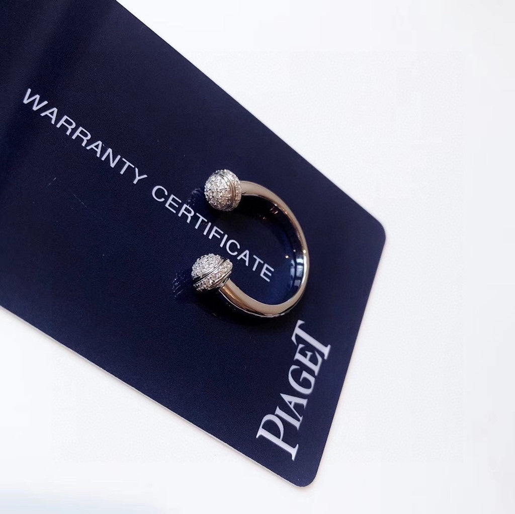 Open Ring - 18K White Gold