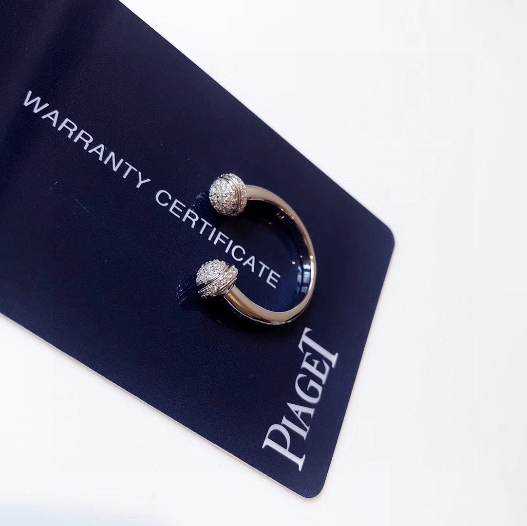Open Ring - 18K White Gold