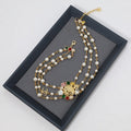 Chanel Color Crystal Pearls Choker Necklace
