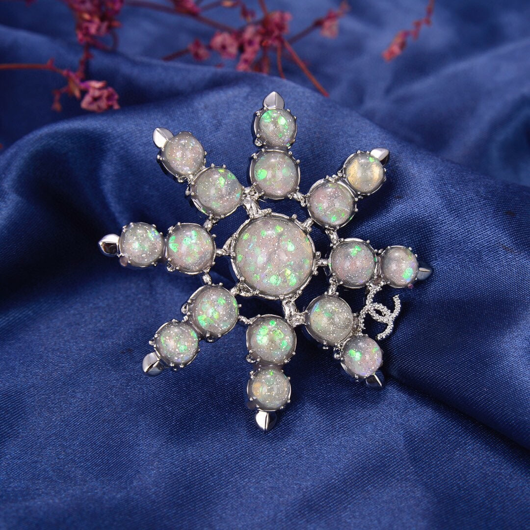 Chanel Flower Crystal Brooch