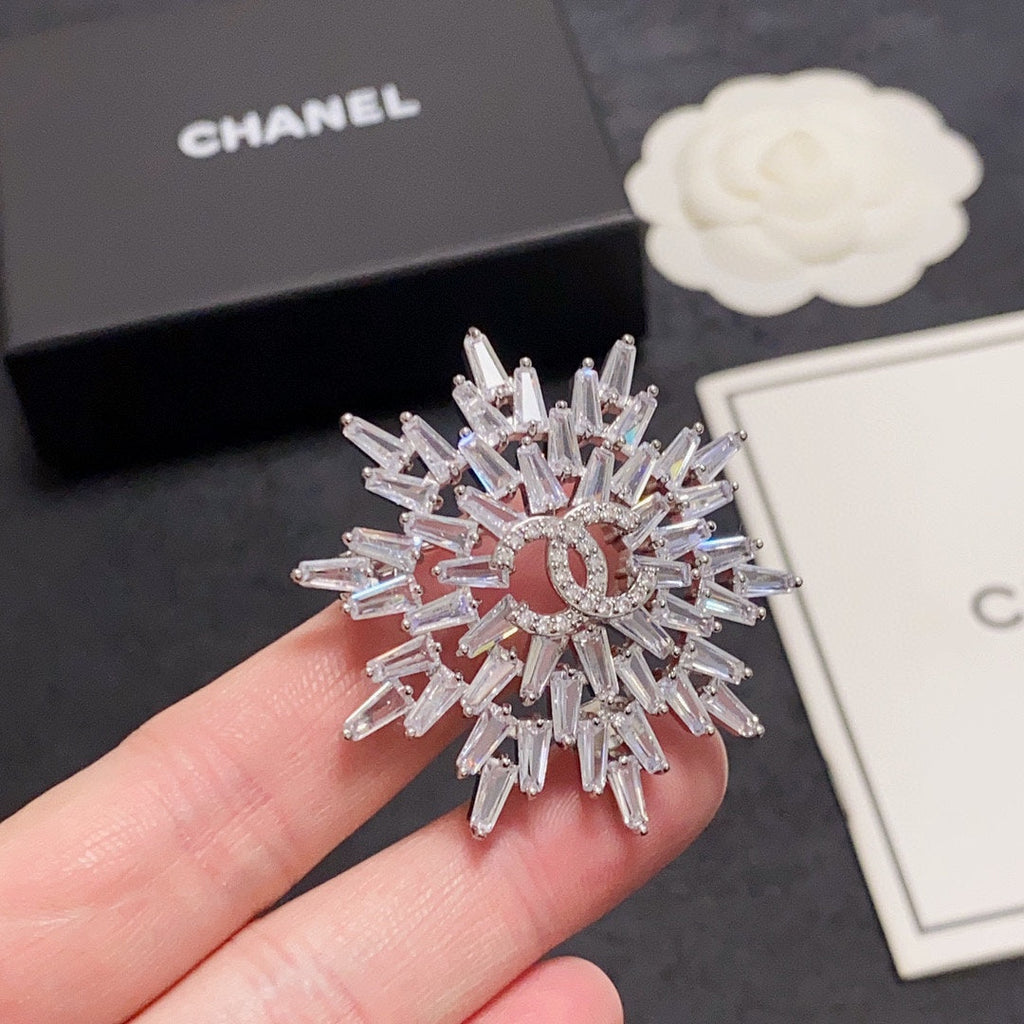 Chanel Snow Flower Brooch