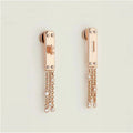 Hermes Diamond Kelly Gavroche Earrings