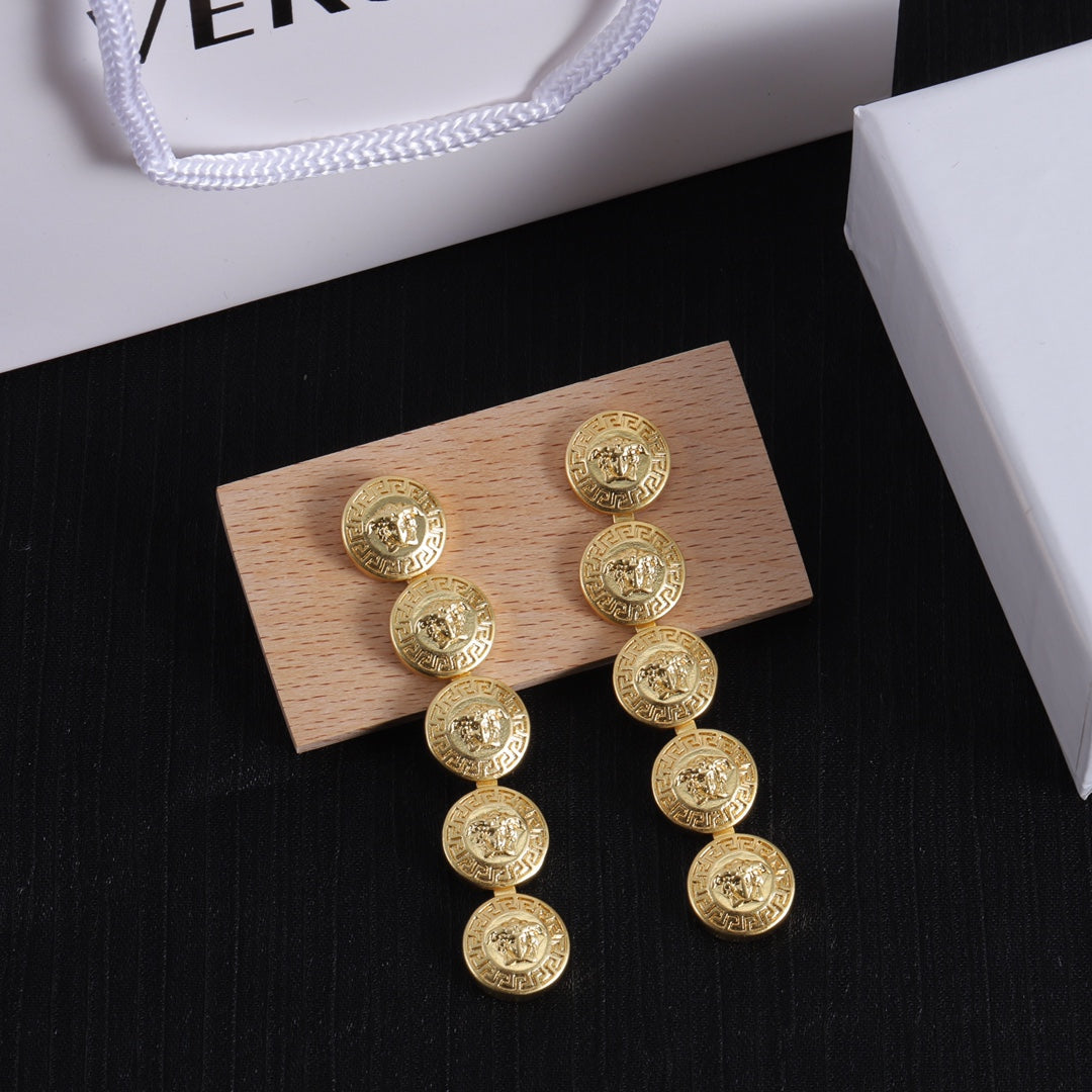 Long Earrings - 18K Yellow Gold