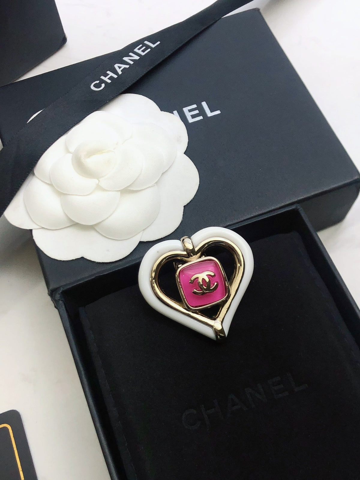 Chanel Heart Brooch