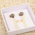 Dior Long Pearl Earrings - 18K Yellow Gold