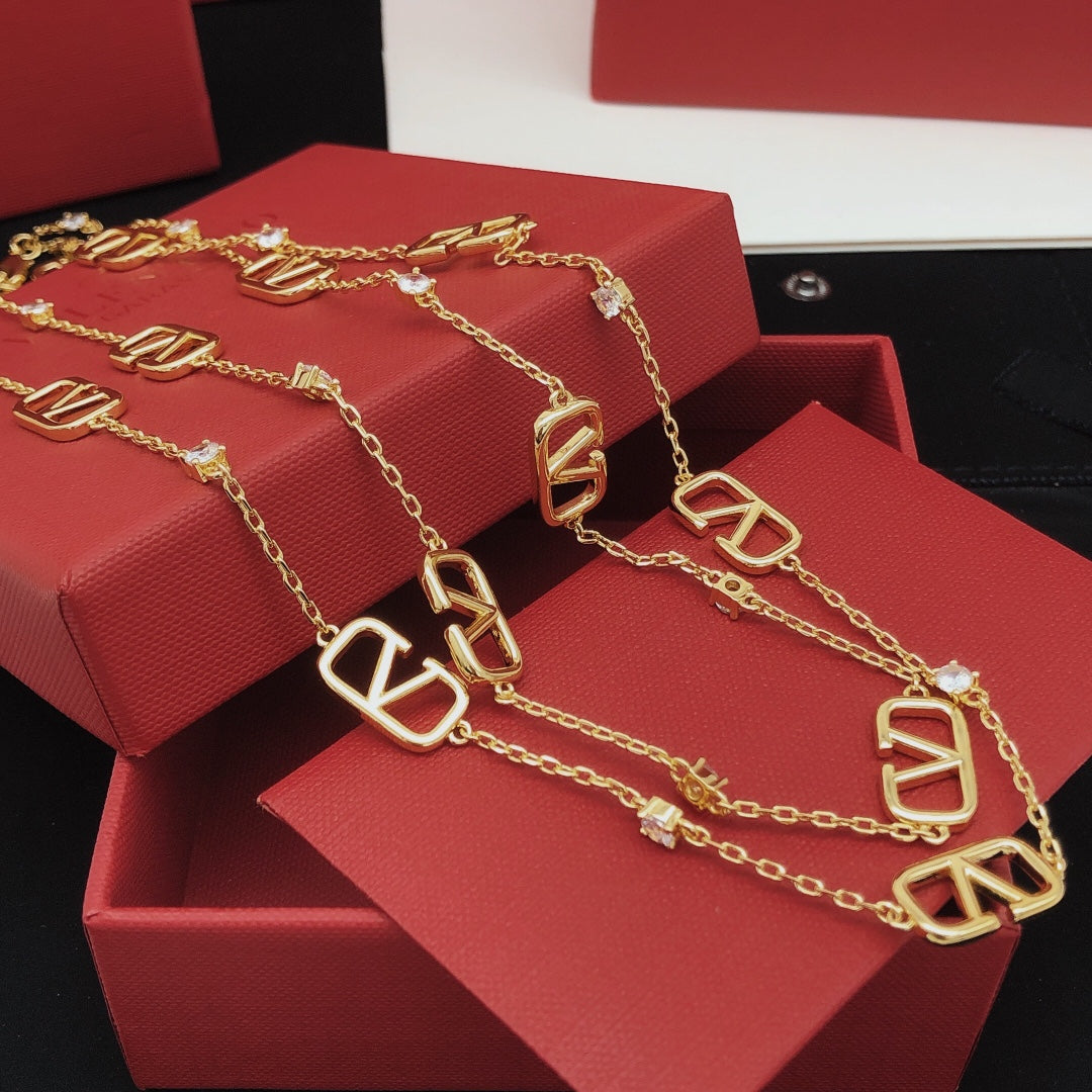 Valentino Long Diamond Necklace