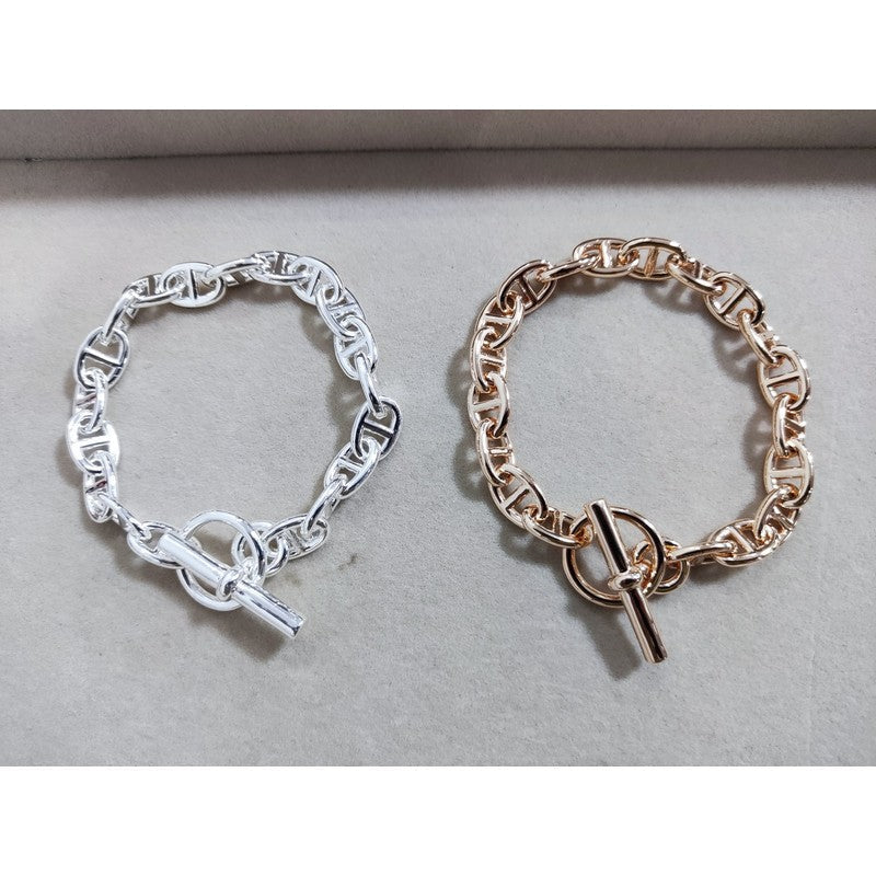 Hermes Chaine d'Ancre Enchainee Bracelet - 18K Gold