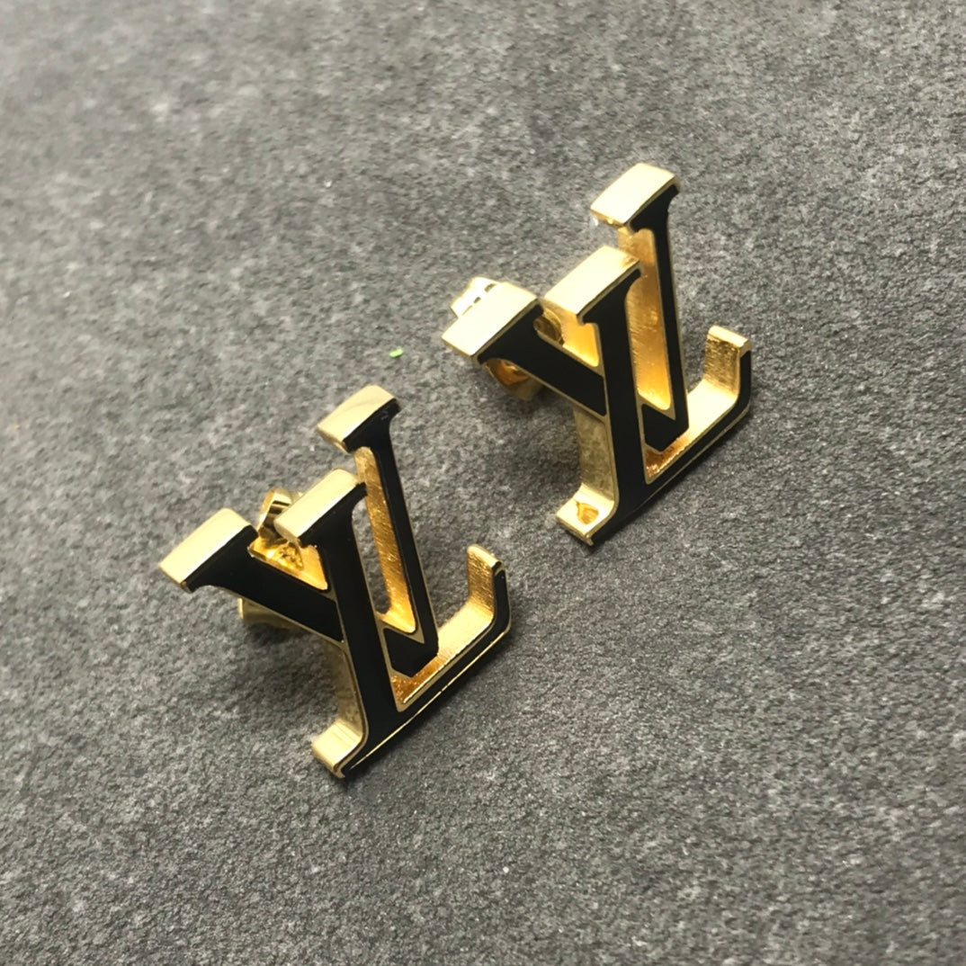Louis Vuitton Iconic Black Earrings - 18K White Gold