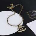Chanel Strass Leather Necklace